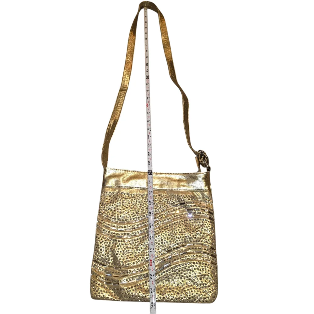 Gold Studded Shoulder Bag - Picture 2 of 8